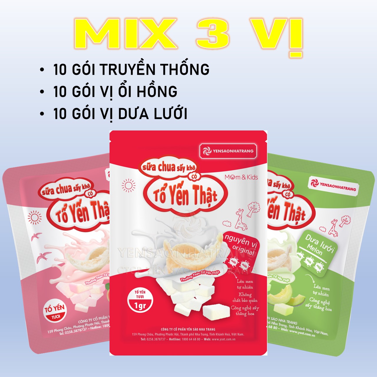 Olai Mix 3 loại để khách có thêm trải nghiệm
